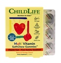 CHILDLIFE ESENȚIALE Copii Multivitamine SoftChew Gummies - Vitamine pentru copii, Multivitamine pentru copii, Gumii multivitamine, Vitamine pentru copii, Vitamine pentru copii mici, Vitamine Chewable pentru copii, Sugar Free - Portocaliu natural, 27 comprimate