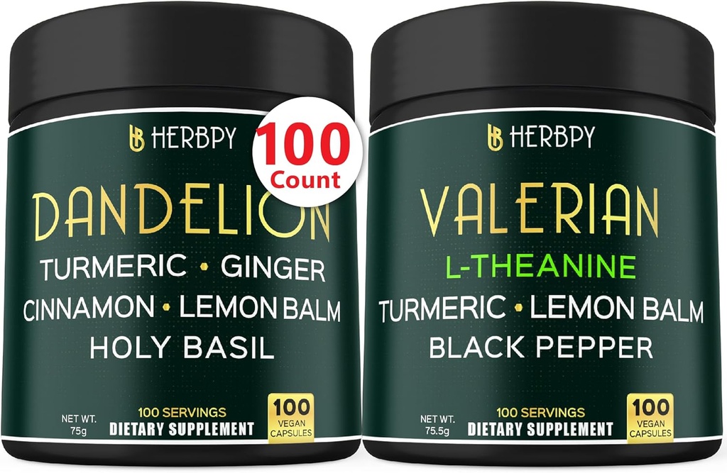 Bundle 6in1 Supliment Dandelion & 5in1 Supliment rădăcină Valerian