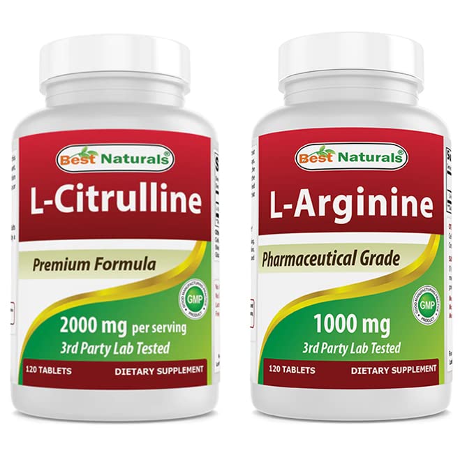 Cele mai bune naturale L-Citrulline 2000mg & L-Arginină 1000 mg