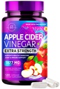 Capsule de Oţet de Oţet de mere 1877 mg - ACV cu concentraţie suplimentară Pastile cu vitamina D3 & Zinc - Pastile de otet de mere Supliment pentru Digestie, Energie si Suport Imun, Non-GMO, Stickd in USA - 120 Capsule