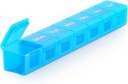 Sukuos Extra Large Weekly Pill Organizator, 7 Day Daily Pill Box Case Artrită prietenoasă, Silkscreen Printed Medicine Container cu clar Lid pentru vitamine, uleiuri de pește sau suplimente (Blue)