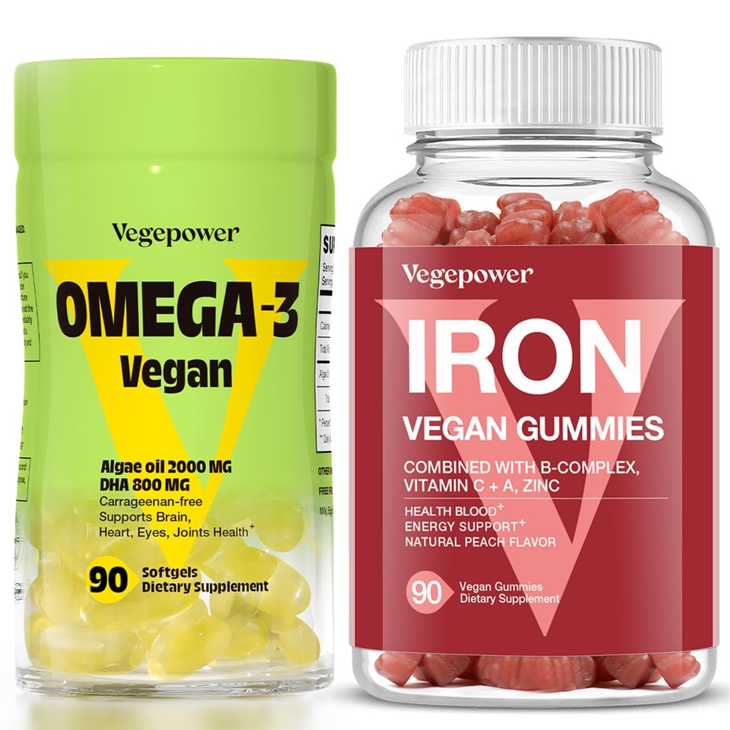 Vegan Iron Gumries + Vegan Omega-3 