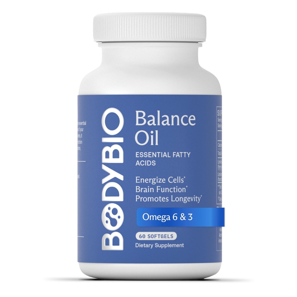 BodyBio Echilibru ulei - Vegan Omega 3 6 Supliment 