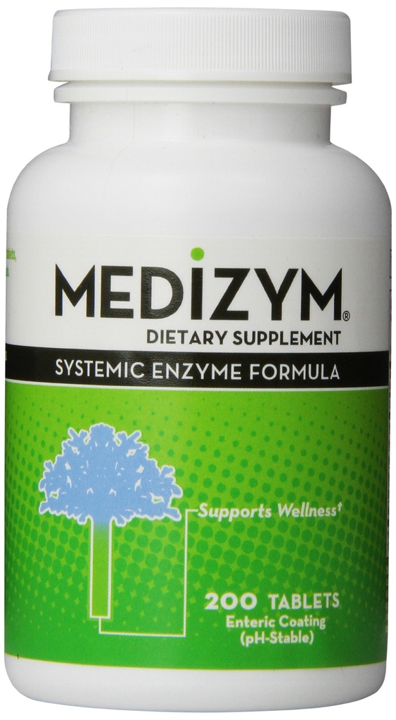 Formula enzimatică sistemică, 200 comprimate, galben verde/Tan, N20020