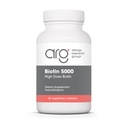 Grupul de cercetare pentru alergii Biotin 5000 Supliment - 5000mcg Biotină, Vitamine pentru păr, piele și unghii, doză mare, Capsule vegetariene, Hipoalergice, Gluten gratuit - 60 Număr