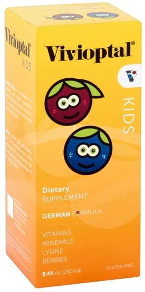 Vivioptal Kids, Lichid Multivitamine & Multiminerals Supliment, Berrii, 8.45 Fl Oz
