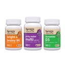 Renzo's Vitamine Adventurous Kid Bundle - Picky Eater Kids Multivitamine, Vitamina D3 pentru copii, și Bright & Brainy Vitamina B6