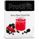 ProtiFit - suc de pudră cu conținut ridicat de proteine, 15g proteine, calorie scăzut, zahăr fără, proteine ideale Compatibile, 7 serviri per cutie (Berry Blast)