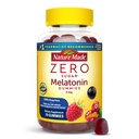 Natura făcut Zero zahăr Melatonina 5mg Gume de dormit pentru adulți Extra Putere, 100% Drog gratuit de dormit Ajutor, Aspartame gratuit, 70 de gume melatonine gratuite de zahăr, 70 de zile de aprovizionare