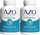 AZO D Manose Urine Tract Health, Cleanse, Flush & Protejaţi Tractul urinar, No.1 Farmacist Recomandat Brand, Clinic Force, Non-GMO, 120 Conte (Pachet de 2)