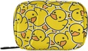 Cutie de pastile galbene Duck desen animat 7 zile Pill Case de călătorie Pilula Organizator sac cu Zipper Portabil Weekly Vitamina medicament Holder Pouch Bag