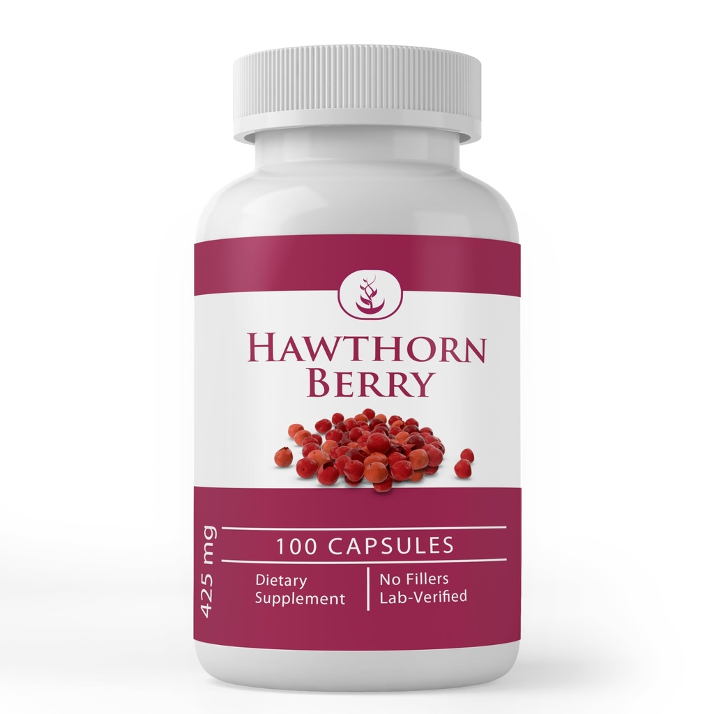 Pure original INGREDIENTS Hawthorn Berry, (100 capsule) întotdeauna pură, fără aditivi sau Fillers, Lab verificat