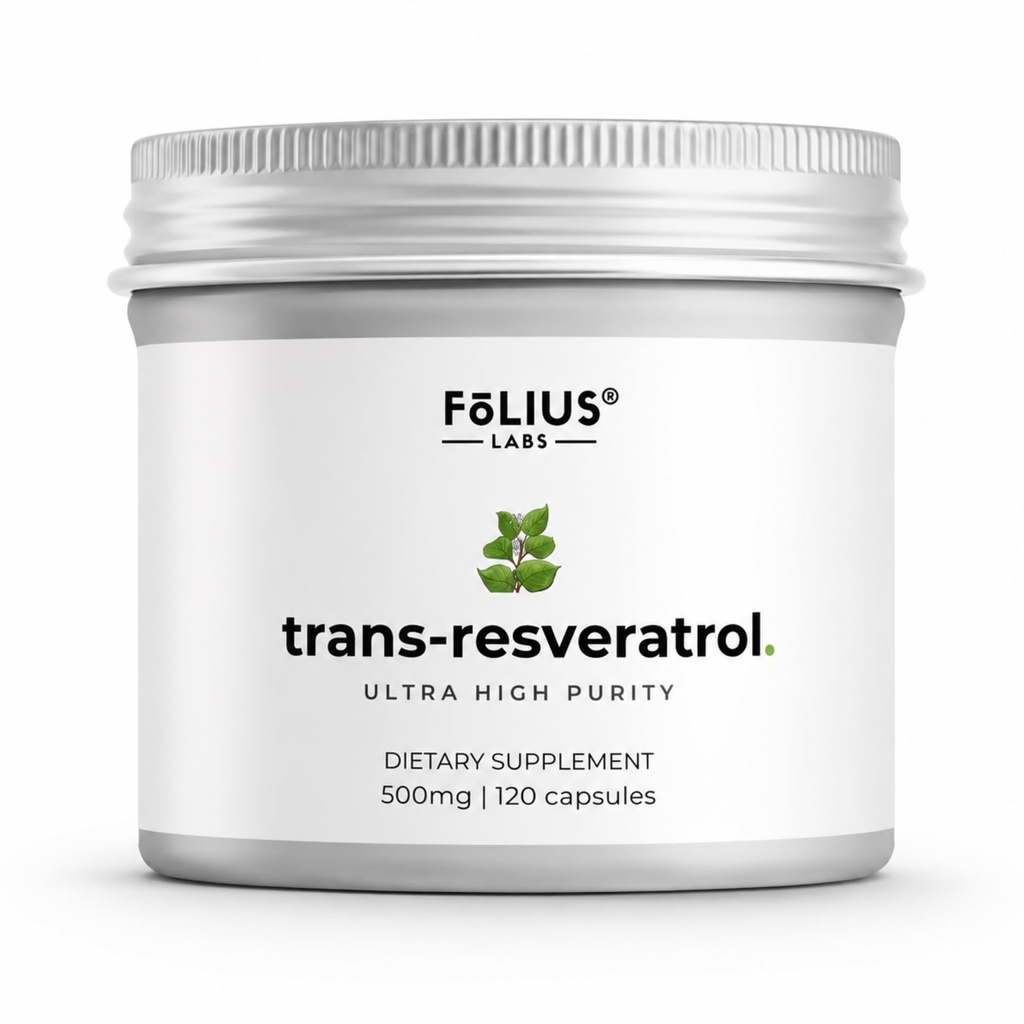 Ultra capsule de înaltă puritate Resveratrol - 99% Trans-Resveratrol - Extract de knotweed japonez - Suport Imunitate, Suport Îmbătrânire Sanatos - 120 Caps Suplimentul Reservatrol