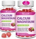 Gume de zinc de calciu de magneziu cu vitamina D3 & K2, glicinat de magneziu de înaltă absorbţie Potasiu pentru stare de spirit imună şi calmă, aromă de struguri 120 Gume