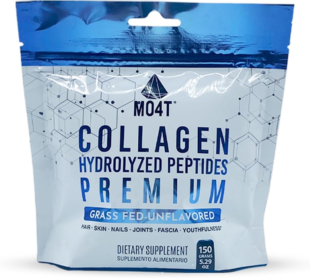 Pudră de peptide de colagen - Hidrolizată fără aromă de la bovinele hrănite cu iarbă pentru femei și bărbați