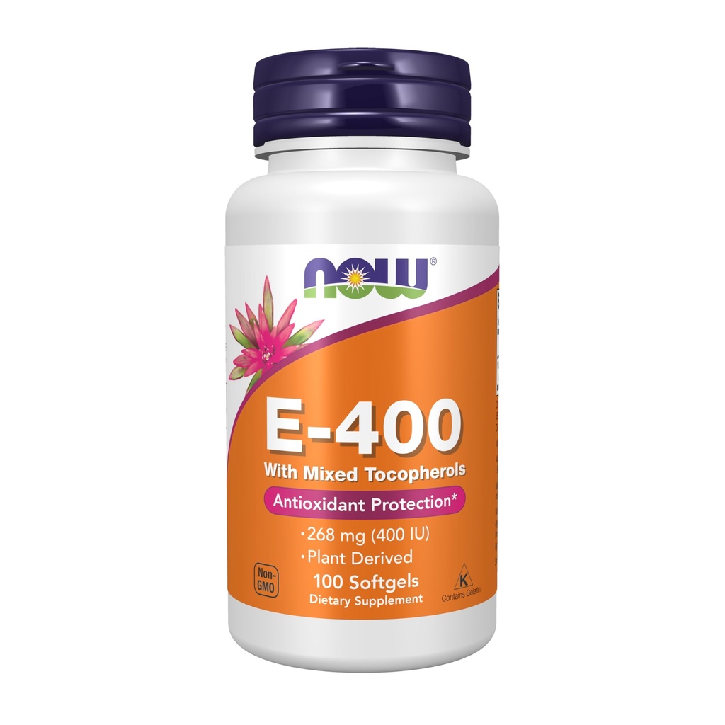 ACUM Alimente Suplimente, Vitamina E-400 UI tocoferoli amestecați, protecție antioxidantă*, 100 Softgels