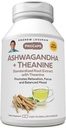 ANDREW LESSMAN Ashwagandha + Theanine 60 Capsule - Extract standardizat. Promovează relaxarea, concentrarea şi echilibrul dispoziţiei. Capsule mici uşor de înghiţit