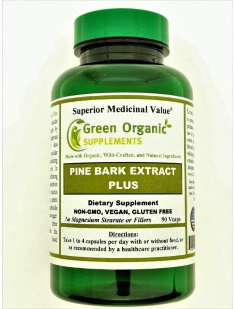 Green Organic Supplements Pine Bark, Pycgnogenol (Pachet de 1)