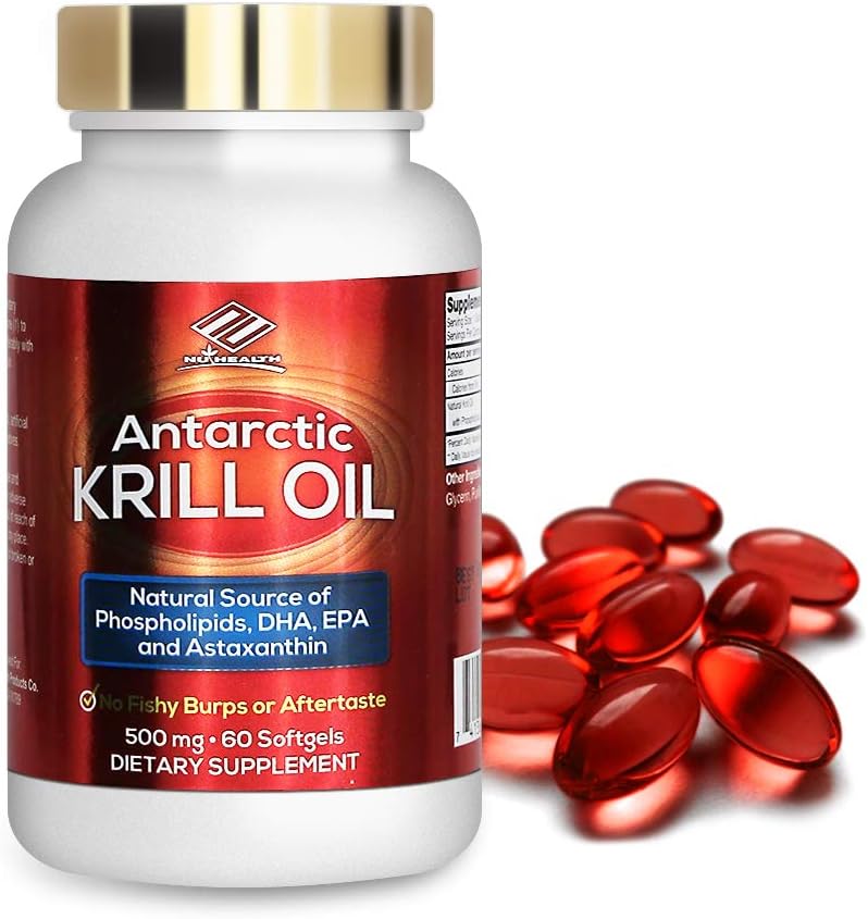 Antarctica Krill supliment alimentar ulei (500 mg, 60 Softgels)