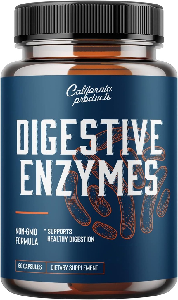 Digestive Enzime Suplimente pentru sanatate Gut - Pancreatin Enzime digestive pentru Digestie Digest Relief stomac si Leaky Gut Repair - Pure Enzime Digestion Supliment Femei si barbati