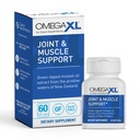 Supliment de sprijin comun OmegaXL, pentru ajutor - suport muscular natural, ulei Mussel cu vârf verde, pastile de gel moale, fără droguri, 60 Conte