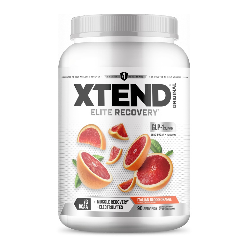 Xtend Original BCAA Powder 7g BCAA și 2,5g L-glutamină, Sugar Free Post Workout Muscle Recovery Drink with Amino Acids for Men & Women, 90 Servings