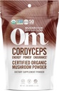 OM MUSHROOM SUPERFOOD Cordyceps Organic Mushroom Powder, 3.5 Ounce, 50 Servings, Energie, Putere, Rezistenţă şi suport, Superfood Supliment pentru performanţă sportivă