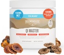 ROUNDHOUSE PROVIZORII Qi Master Adaptogen Blend, Aromă de ciuperci pământeşti cu rădăcină Astragalus, extract de Rhodiolife, MCT, 8 ciuperci organice (30 Scoops) de Chuck Norris