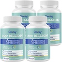 Probiotice pentru femei și bărbați, 300 Miliarde CFU 24 Tulpini Probiotice + 15 plante organice Prebiotice Blend, Perioada de valabilitate Stabil Gut Health Supliment pentru Digestive Immune & Whole-Body Health, 8 Luna de aprovizionare