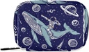 Galaxy Whale Astronaut Pill Box 7 zile Pilula Case Travel Pill Organizator sac cu Zipper Portabil Weekly Caz Compact Dimensiune pentru Deţinătorul Suplimentului Vitamina