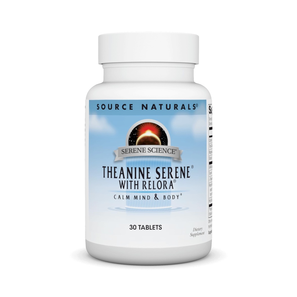 Serene Science Theanine Serene cu Relora, Magneziu şi GABA - 30 comprimate