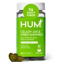 Gumă de mestecat pentru adulți, prima gumă prebiotică de telina, supliment de fibre gluten gratuit susține detoxifiere, sănătate gută, gume verzi, clorofilă și fibre prebiotice, 60 conte