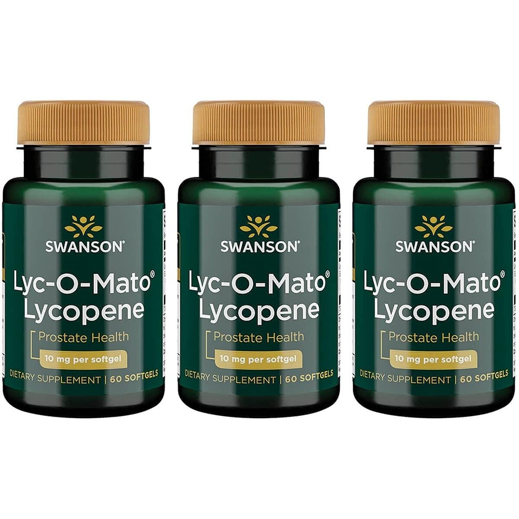 Swanson Lyc-O- Mato Lycopene 10 Milligrams 60 Sgels (3 ambalaj)