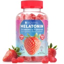 Melatonina Gummies - 10 mg căpșuni aroma supliment alimentar dietetic pentru a ajuta la susținerea somnului - 150 Vegan Gummies