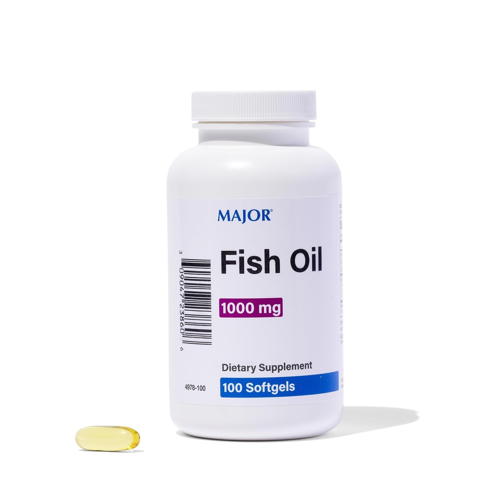 Omega-3 ulei de pește - supliment ulei de pește 1000mg - 100 Softgels (1-Pachet)