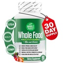Întreaga alimente Multivitamine pentru bărbați și femei complet zilnic Superfood Vitamine Plus Minerale Enzime digestive, Probiotice și Omegas. Multi Vitamină bazată pe plante, fără OMG (1)