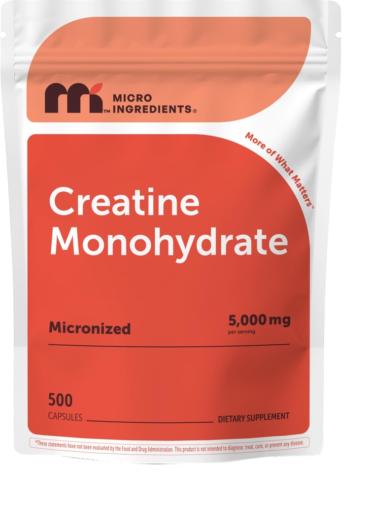 Creatin Monohidrat 5000mg, 500 capsule 