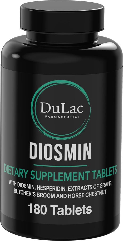 Dulàc - Diosmin Hesperidin 1000 mg Supliment alimentar 180 comprimate, imbogatit cu extract de cai Chestnut si Butchers Broom