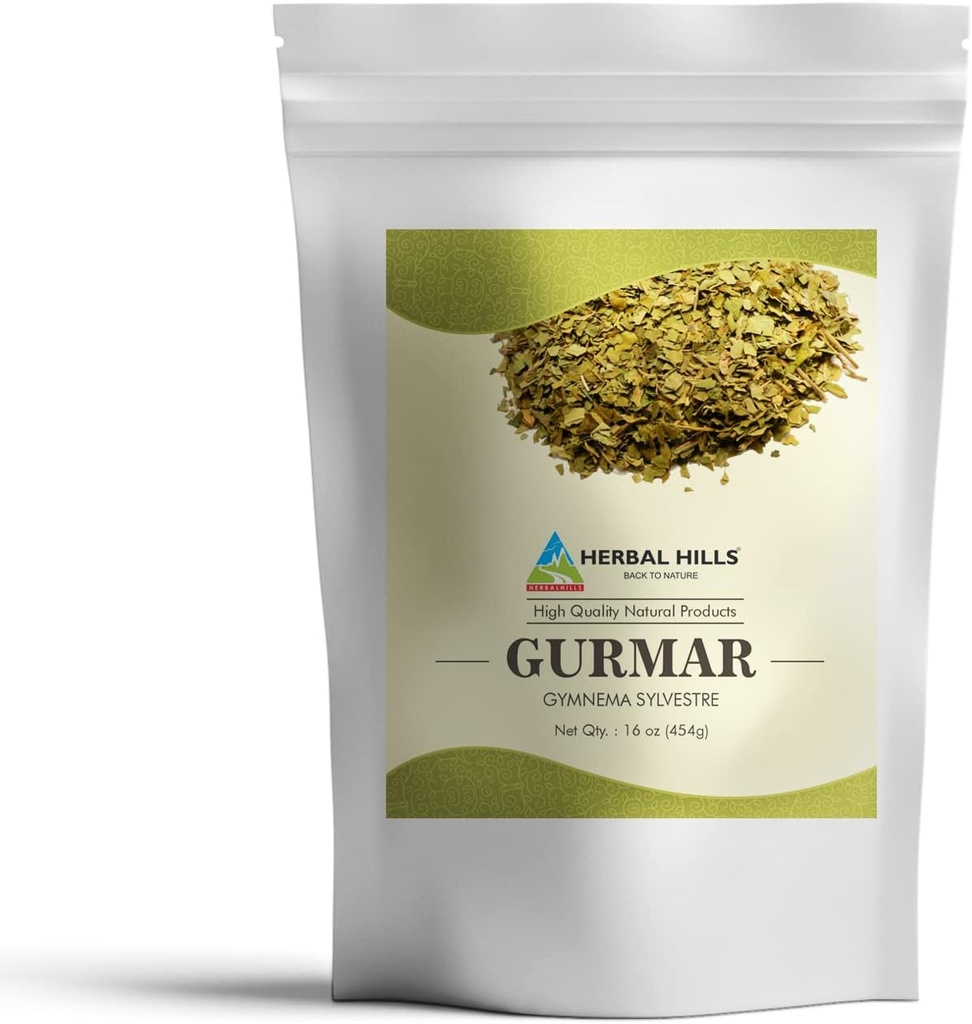 HERBAL HILLS Gurmar Pulbere (Gymnema sylvestre/Natural Gudmar Leaf/Leaves Powder) 
