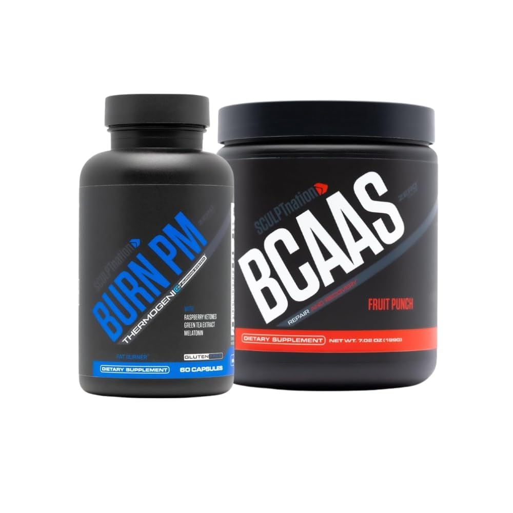 Sculpt Nation de V Shred Burn PM și BCAA fructe Punch Powder Bundle