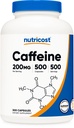 Nutricost Cafeine pastile, 200 mg per servire (500 Caps)