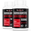 1600mg Fadogia Agrestis Tongkat Ali Supliment, Fadogia Agrestis Extract pentru barbati cu Ashwagandha - Putere maxima, 120 Softgels