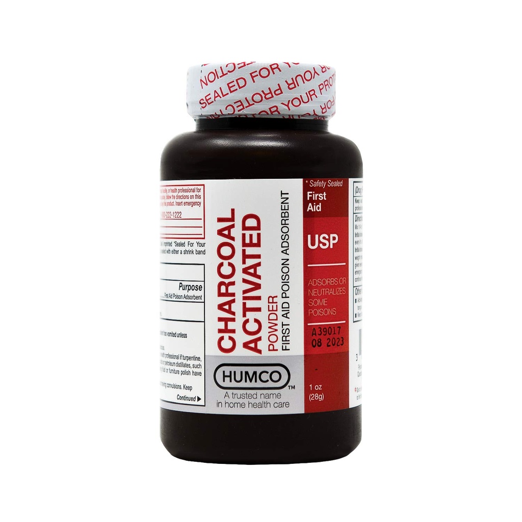 HUMCO Pudră de cărbune activată, USP, 1 oz
