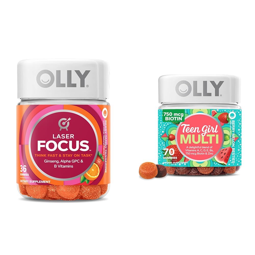 OLLY Laser Focus Gummy 36 Conte și adolescentă Multi 70 Conte Berry Melon