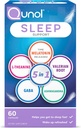 Qunol Sleep Support, 5 in 1 non-Habit Forming Sleep Aid, Supliment cu melatonina 5mg, Ashwagandha, GABA, Root Valerian, L-Theanin, 60ct Capsule