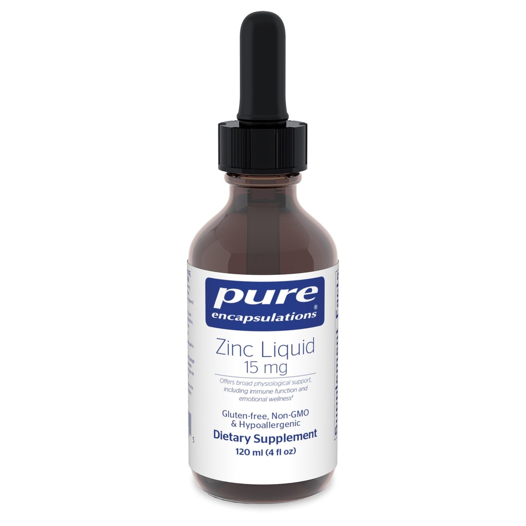Pure Encapsulations Zinc lichid 15 mg 