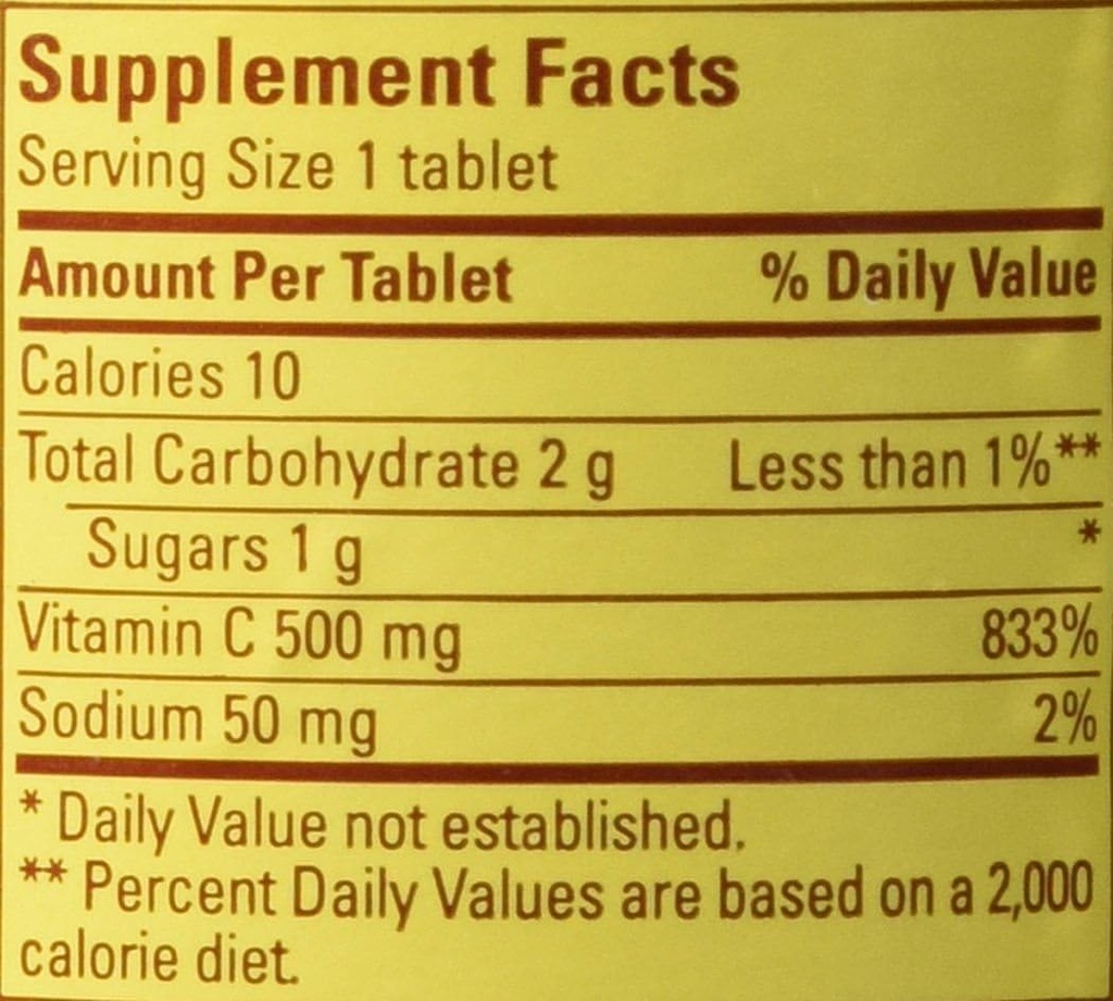Natura făcut vitamina C 500mg 250 conta Caplete