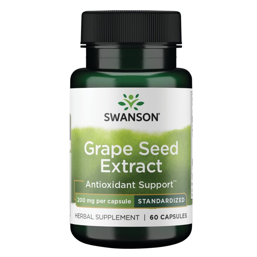 Swanson HI Pot Grape Seed Next STD 200MG 60CP