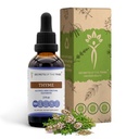 Secretele Tribului Time Extract lichid fără alcool, Cimbru (Thymus Vulgaris) Suplimentul de tinctură frunze uscate (2 FL OZ)