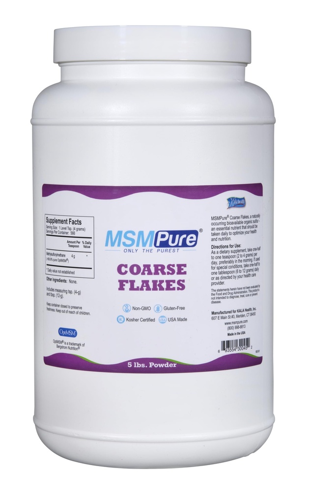 KALA HANITY MSMPure Coarse MSM pulbere Flakes 